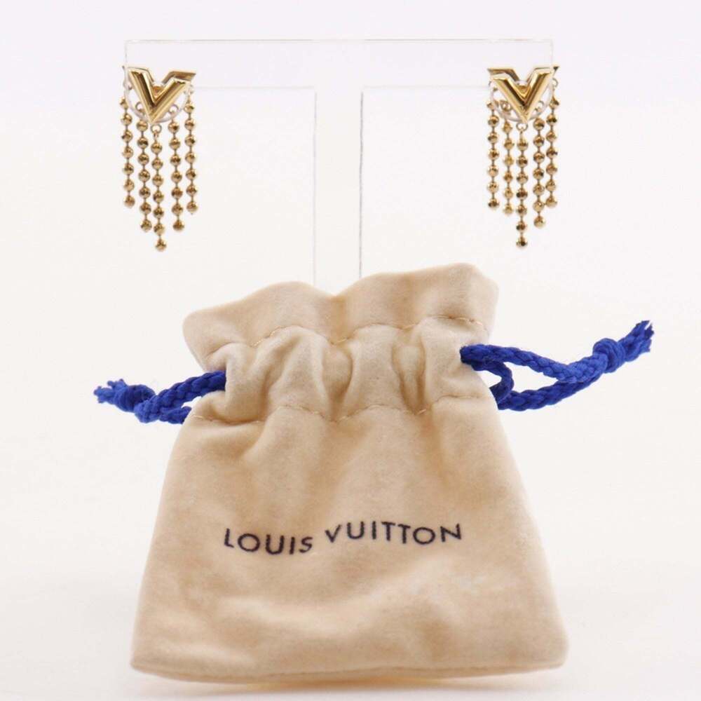LOUIS VUITTON Gold Earrings - Picture 11 of 11